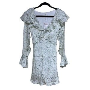 Free People Sweetest Thing Mini‎ Dress Ivory Combo Women’s Size 4